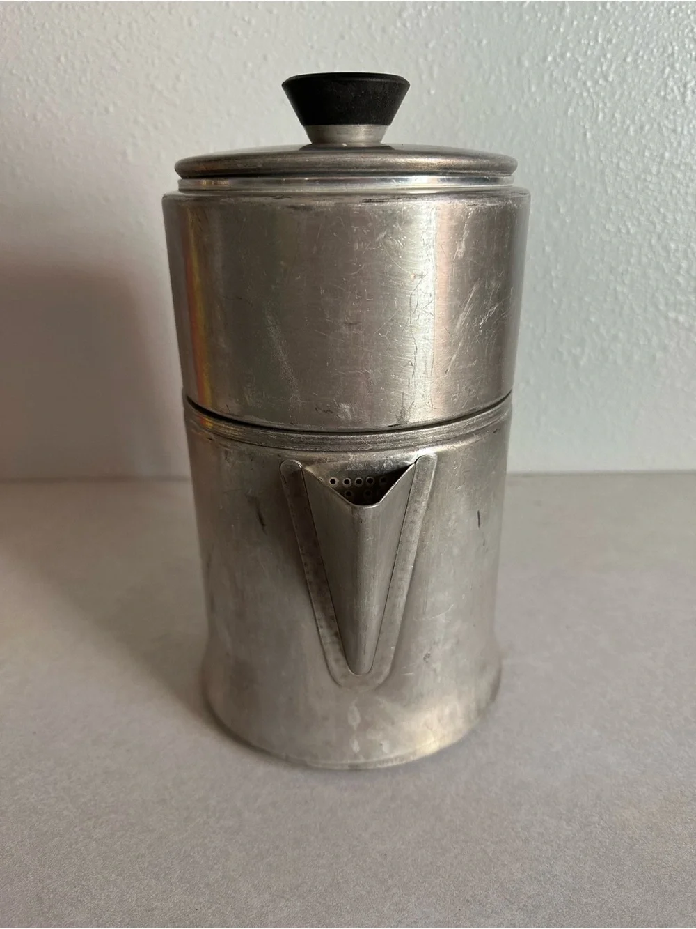 Vintage Aluminum 9 Cup Percolator Coffee Pot MIRRO USA 4 Piece -M 0829